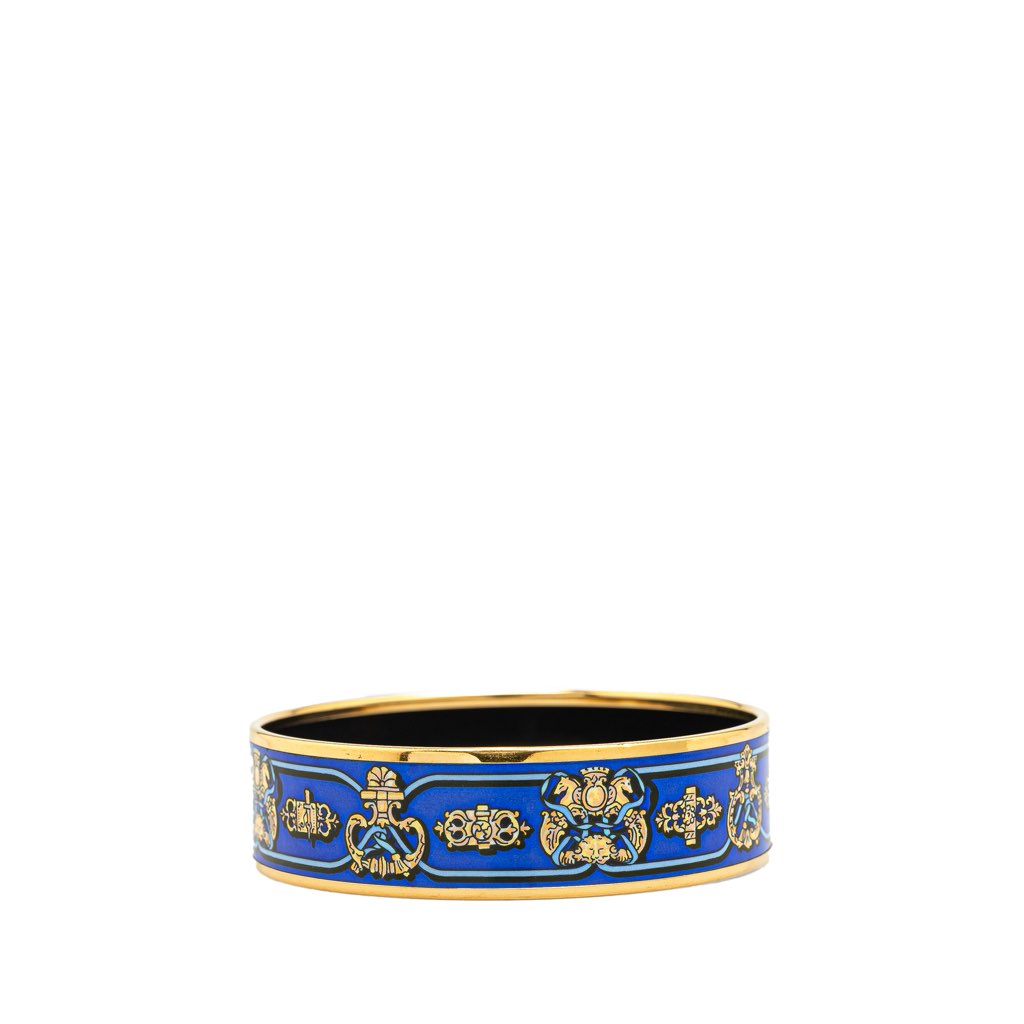 Hermès Wide Printed Enamel Bangle 65 - 2