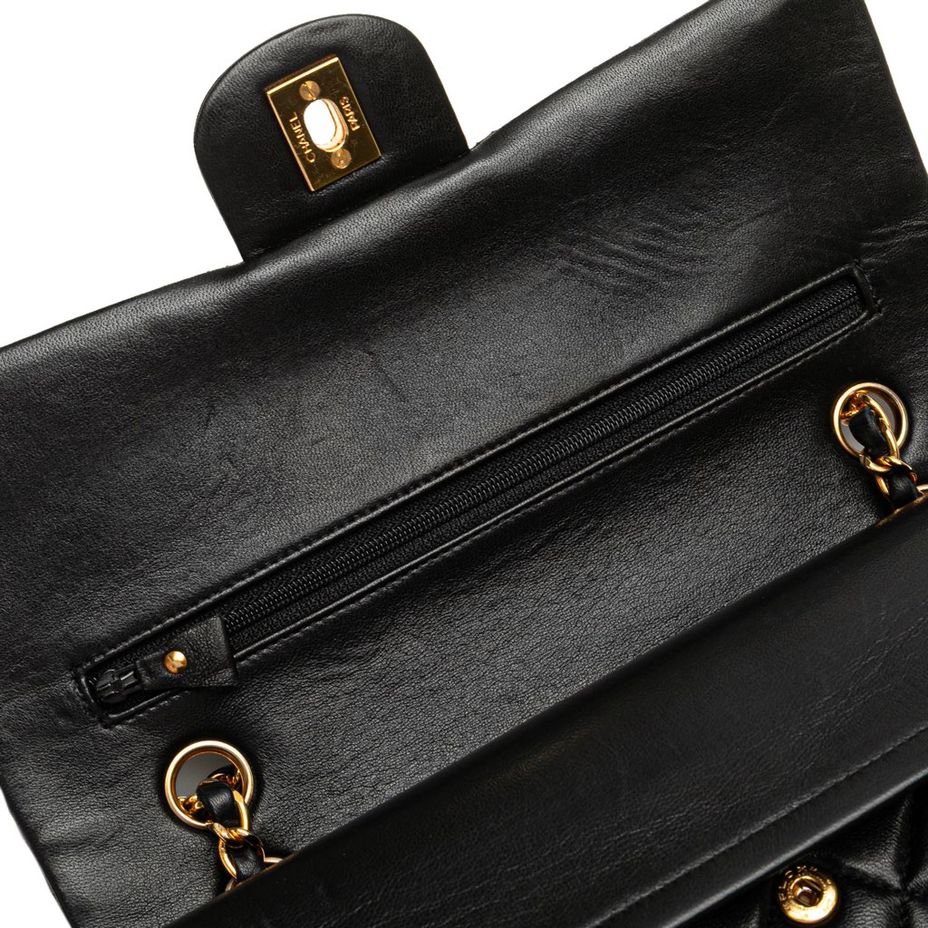 Chanel Medium Classic Lambskin Double Flap - Image 13