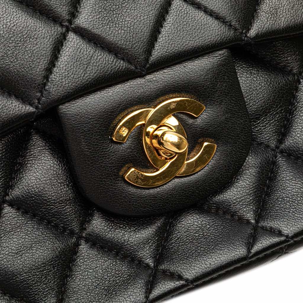 Chanel Medium Classic Lambskin Double Flap - Image 10