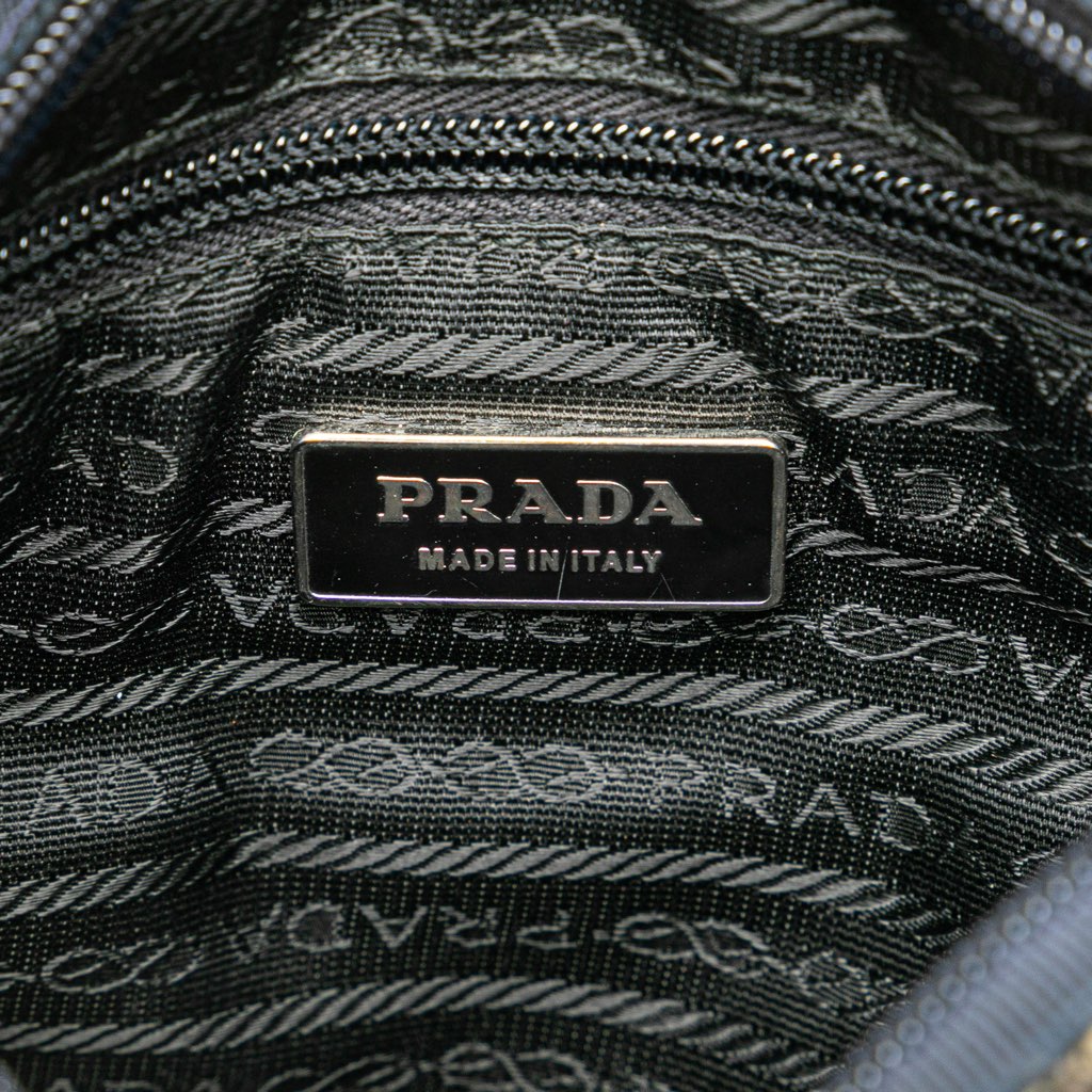 Prada Vitello Trimmed Tweed Flat Tote - 5