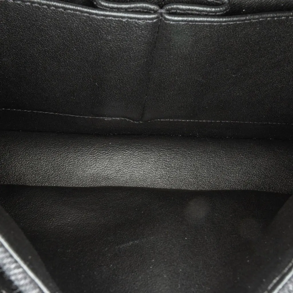 Chanel Medium Denim Double Flap Black Denim Very good - Model View