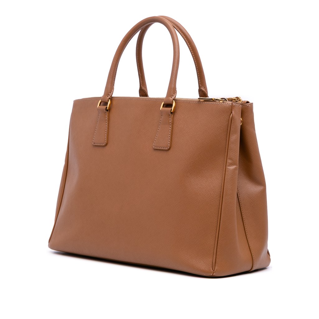 Prada Large Saffiano Lux Galleria Double Zip Satchel - 2