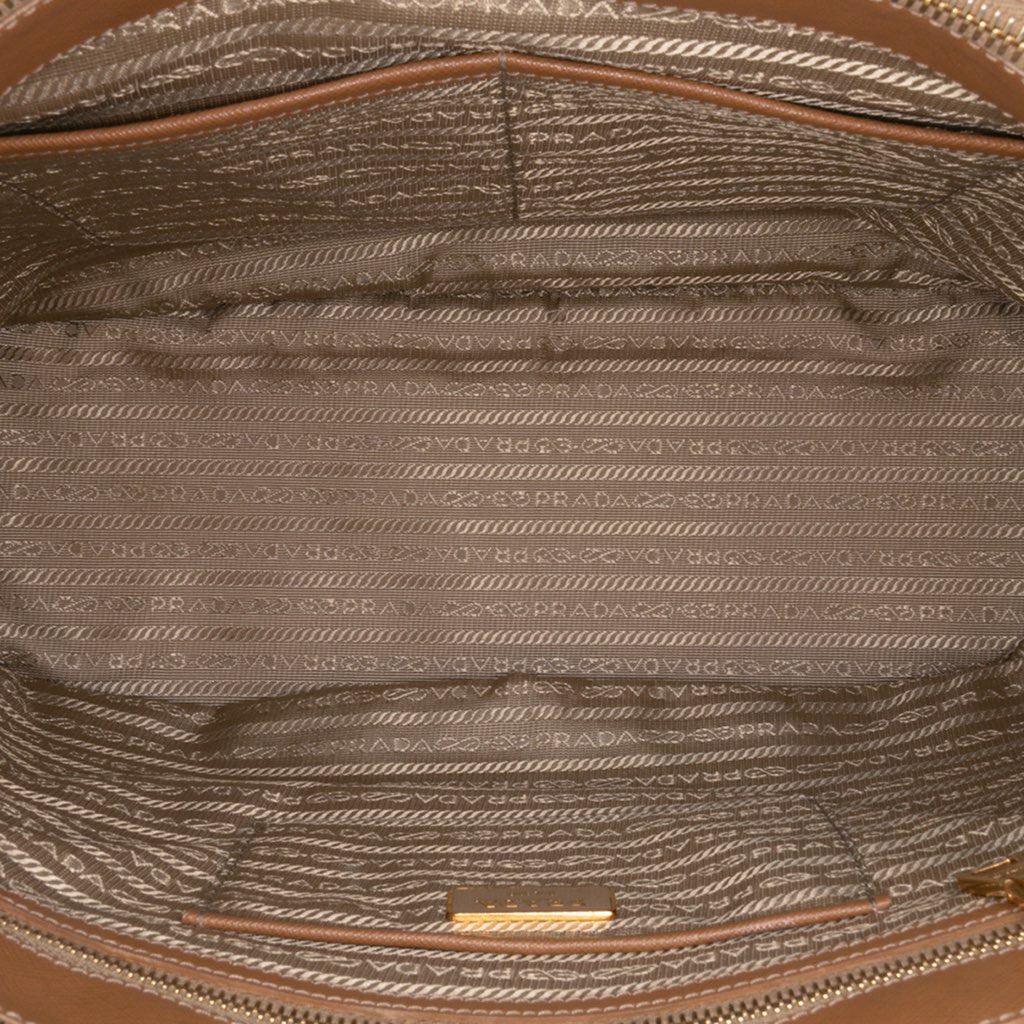 Prada Large Saffiano Lux Galleria Double Zip Satchel - 4