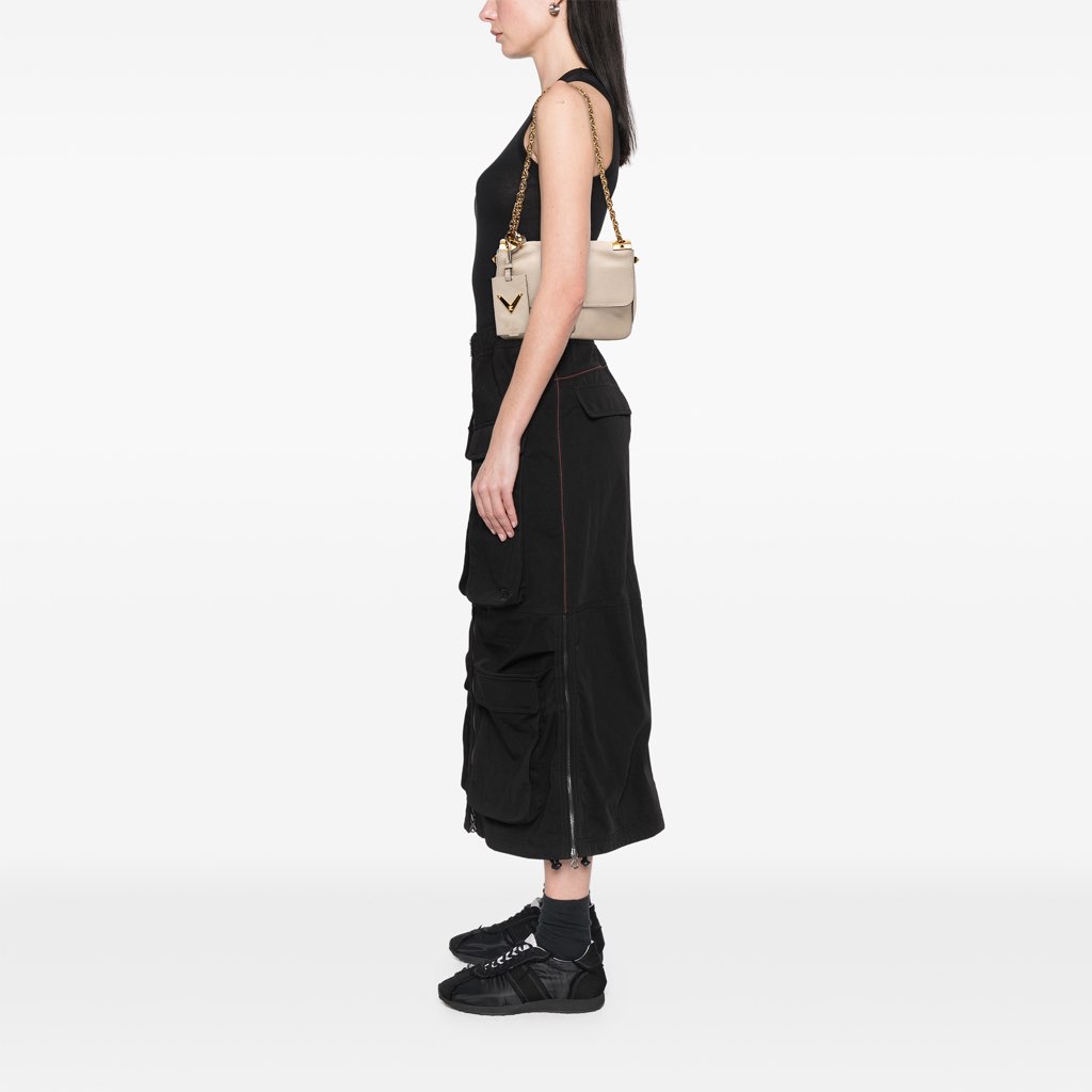 Valentino Calfskin B Rockstud Chain Shoulder Bag - Image 13