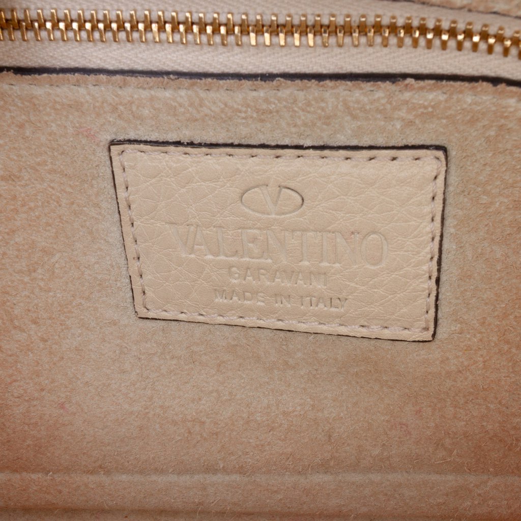 Valentino Calfskin B Rockstud Chain Shoulder Bag - Side view