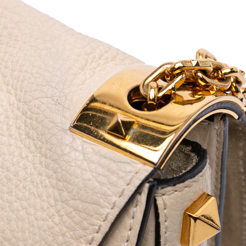 Valentino Calfskin B Rockstud Chain Shoulder Bag - Image 12