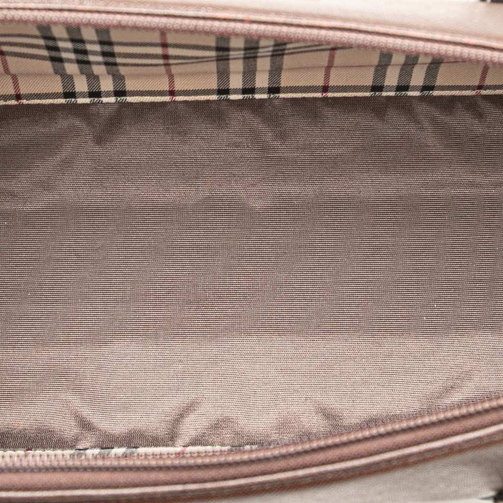 Burberry Leather Boston Bag - 4