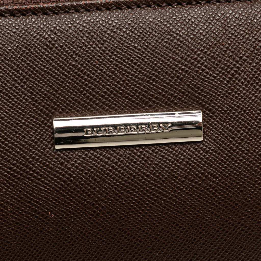 Burberry Leather Boston Bag - 5