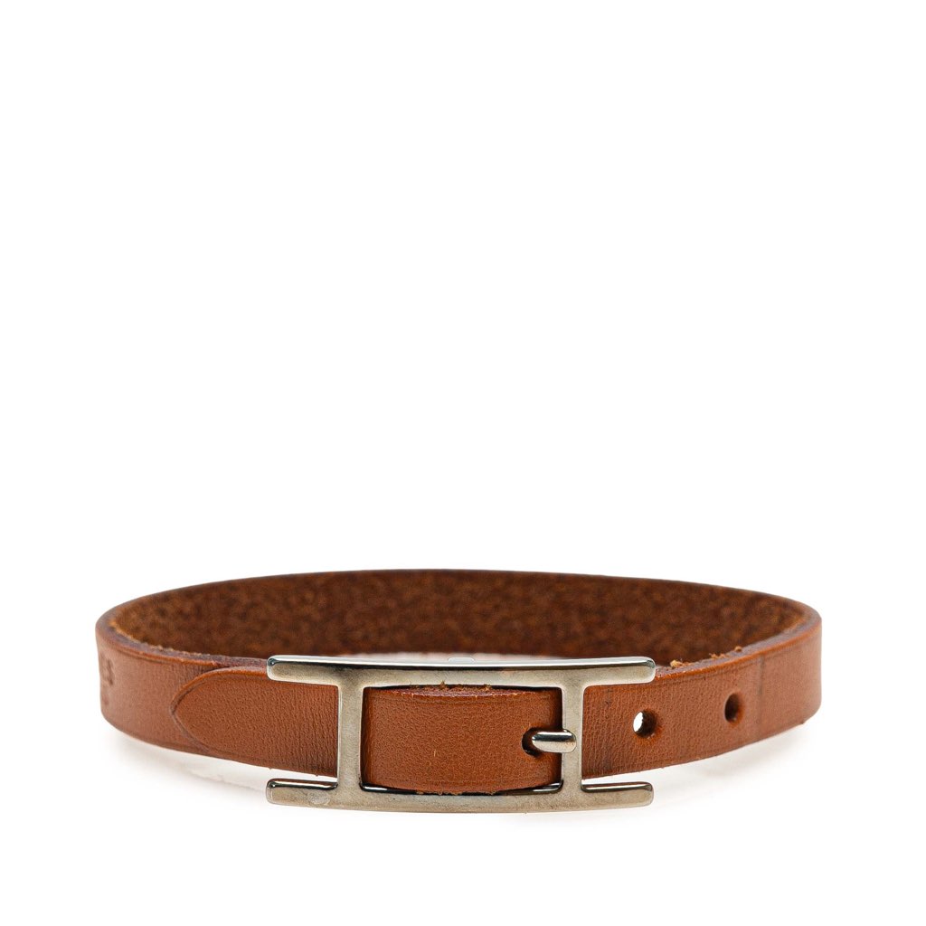 Hermès Leather Behapi Single Tour Bracelet