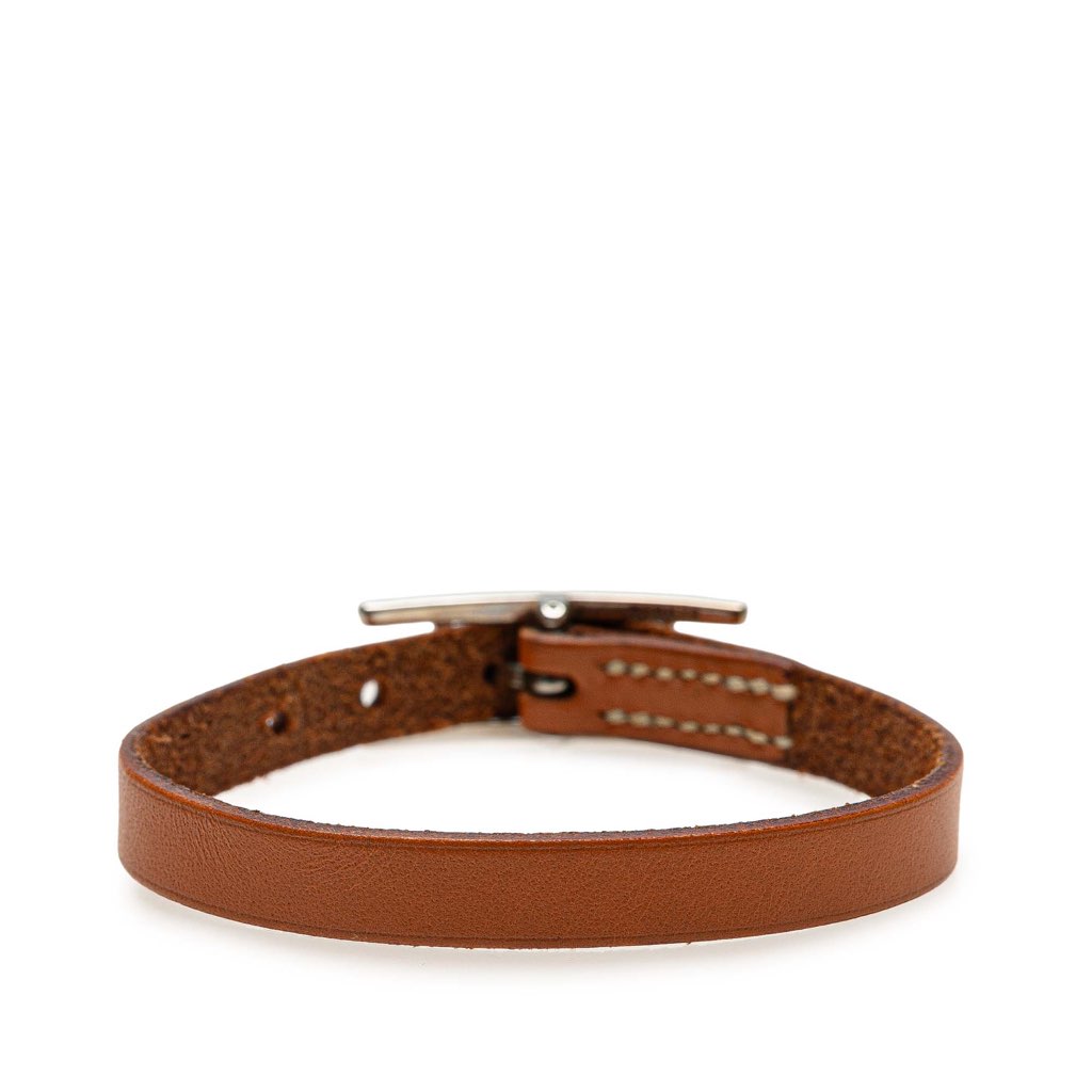 Hermès Leather Behapi Single Tour Bracelet - Image 6