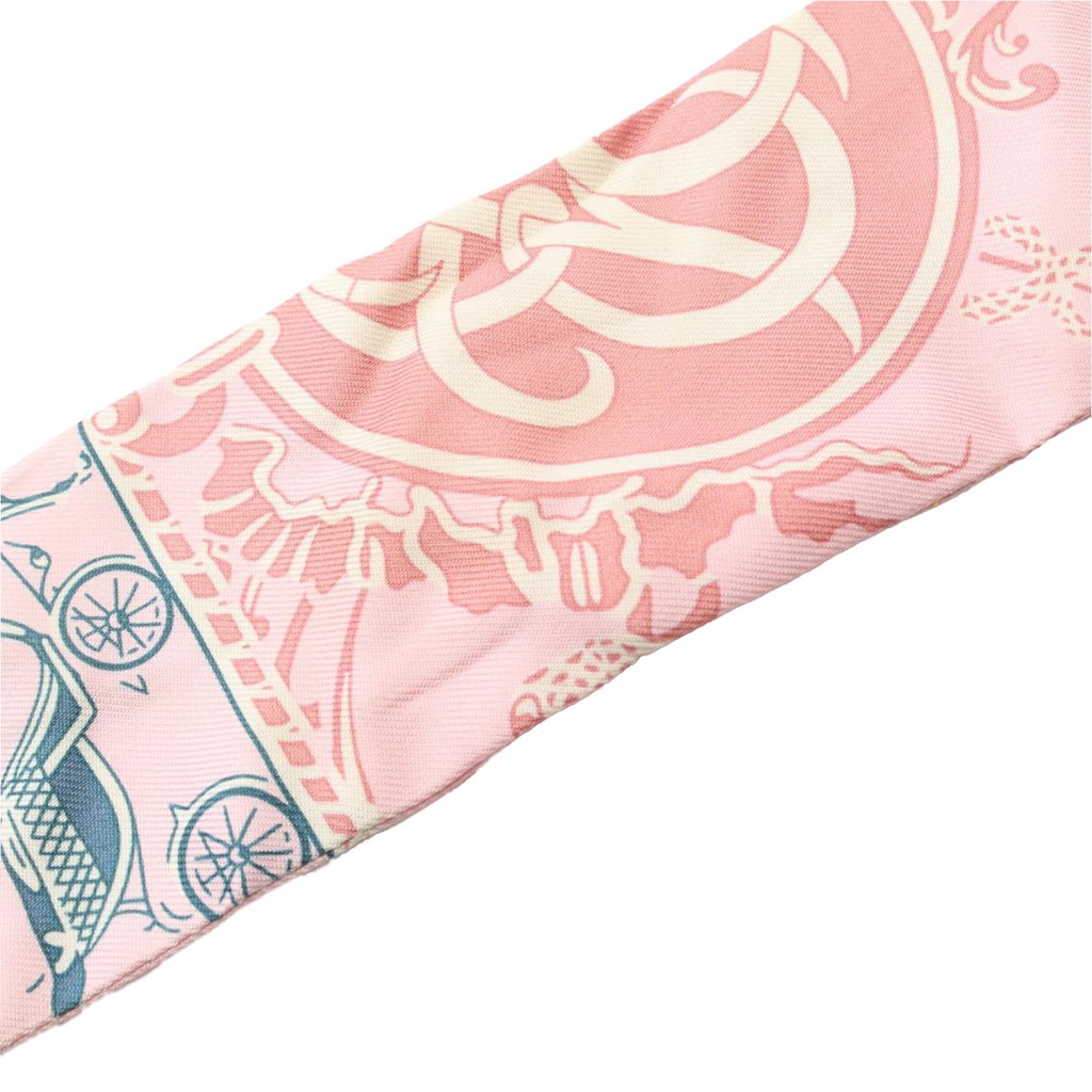 Hermès Ex Libris Silk Twilly Scarf - 4