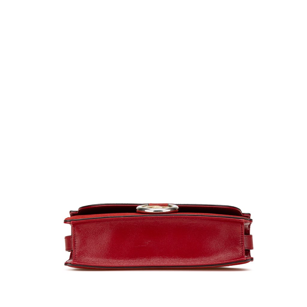 Gucci Small Suede GG Ring Torchon Crossbody - Image 6