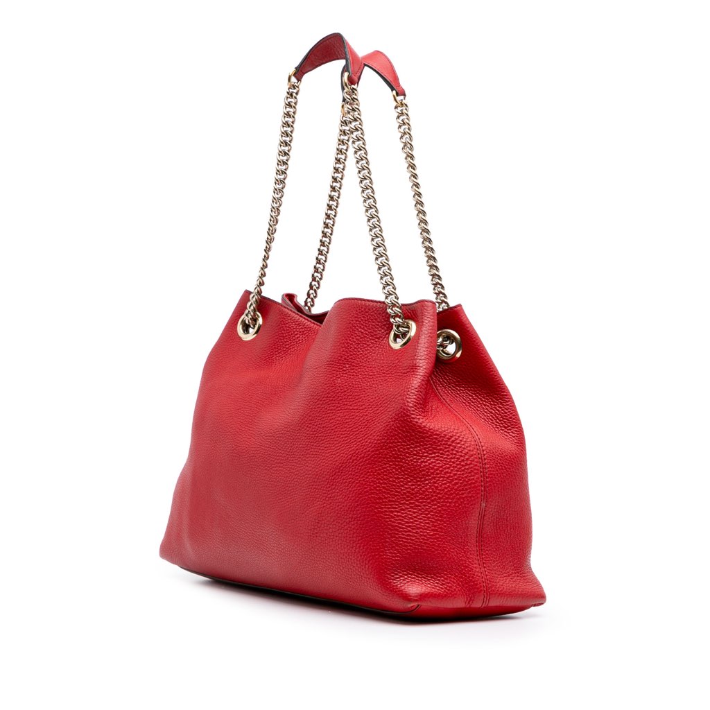Gucci Medium Leather Soho Chain Tote - 2
