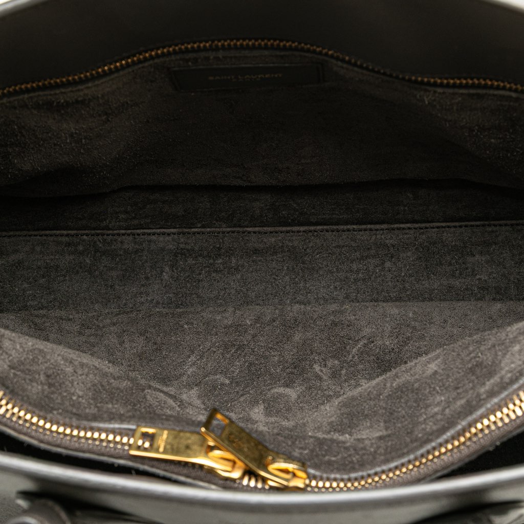 Saint Laurent Small Leather Sac De Jour Satchel - 5