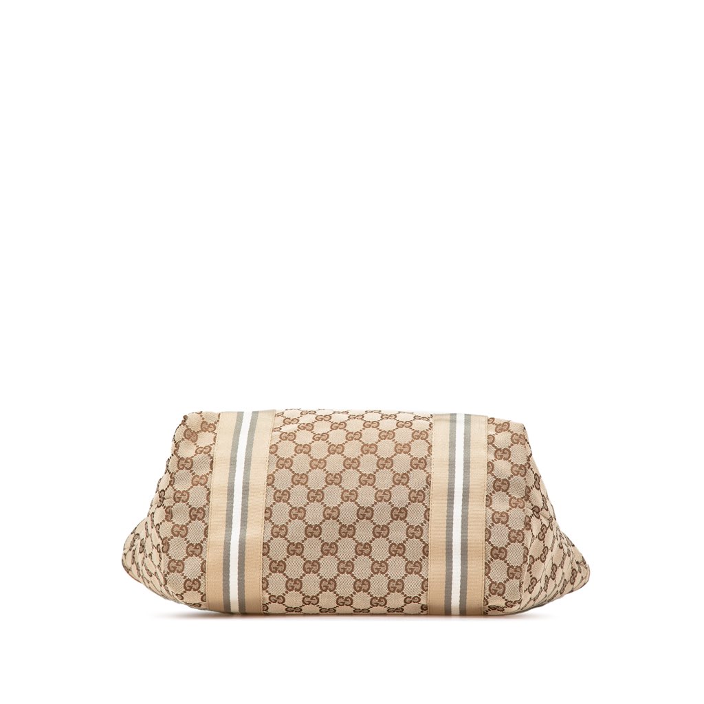 Gucci GG Canvas Web Jolie Tote - 3