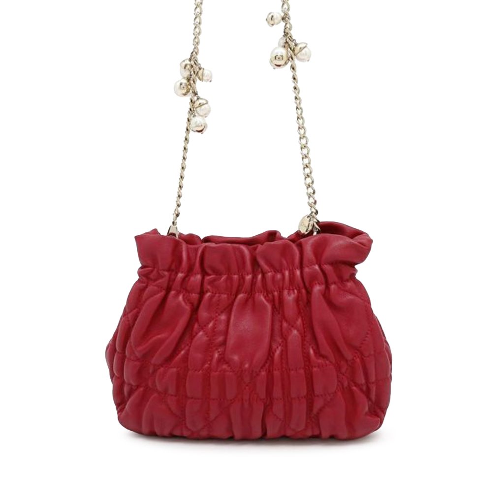 Dior Mini Lambskin Cannage Gaufre Delices Bag