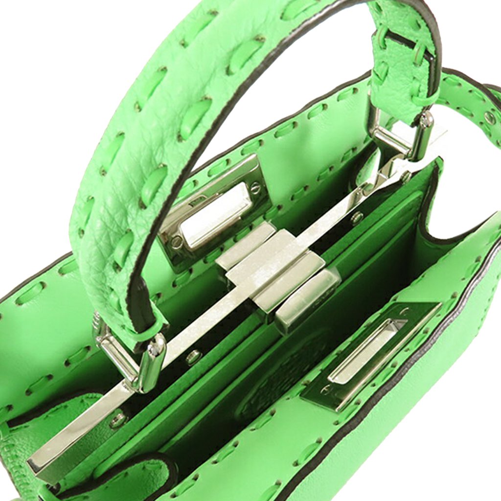 Fendi Small Calfskin Selleria Peekaboo ISeeU Satchel - 4