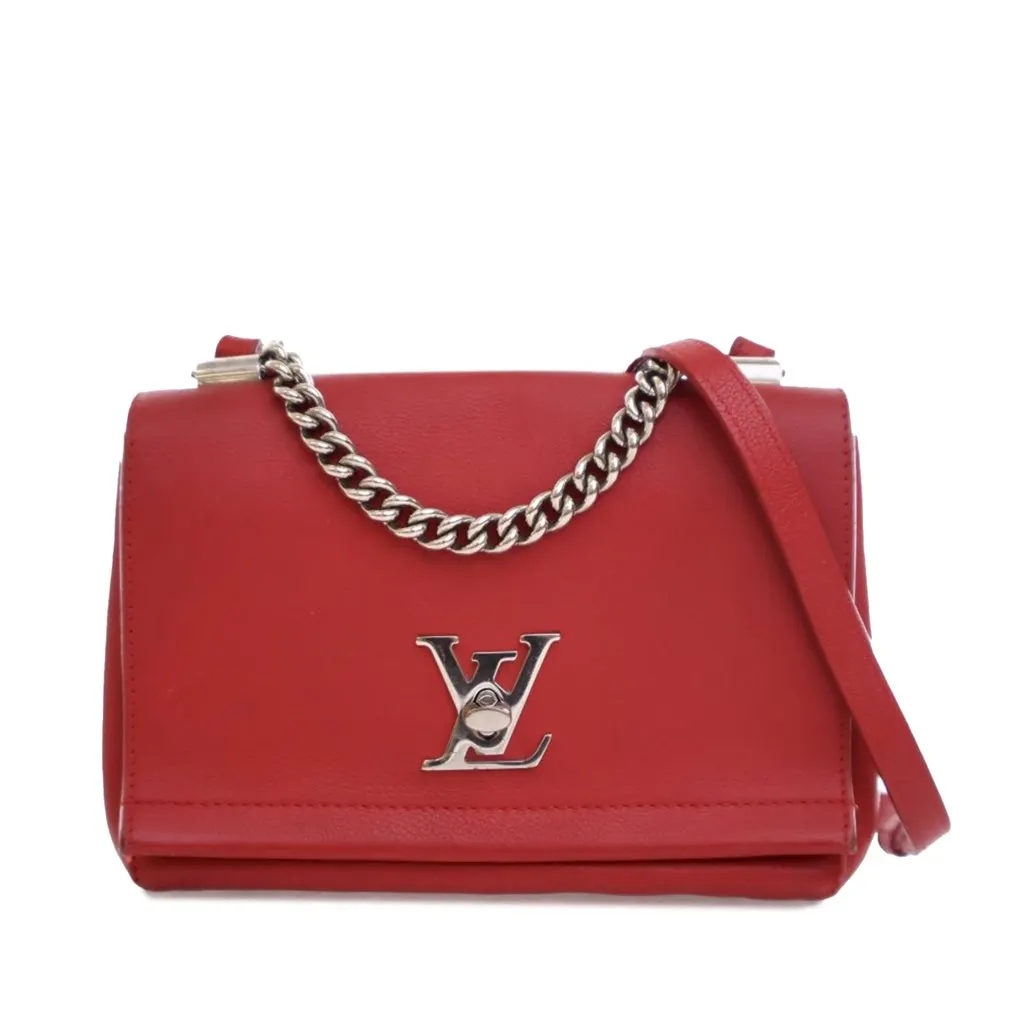 Louis Vuitton Leather Lockme II BB Red Leather Very good - Front View