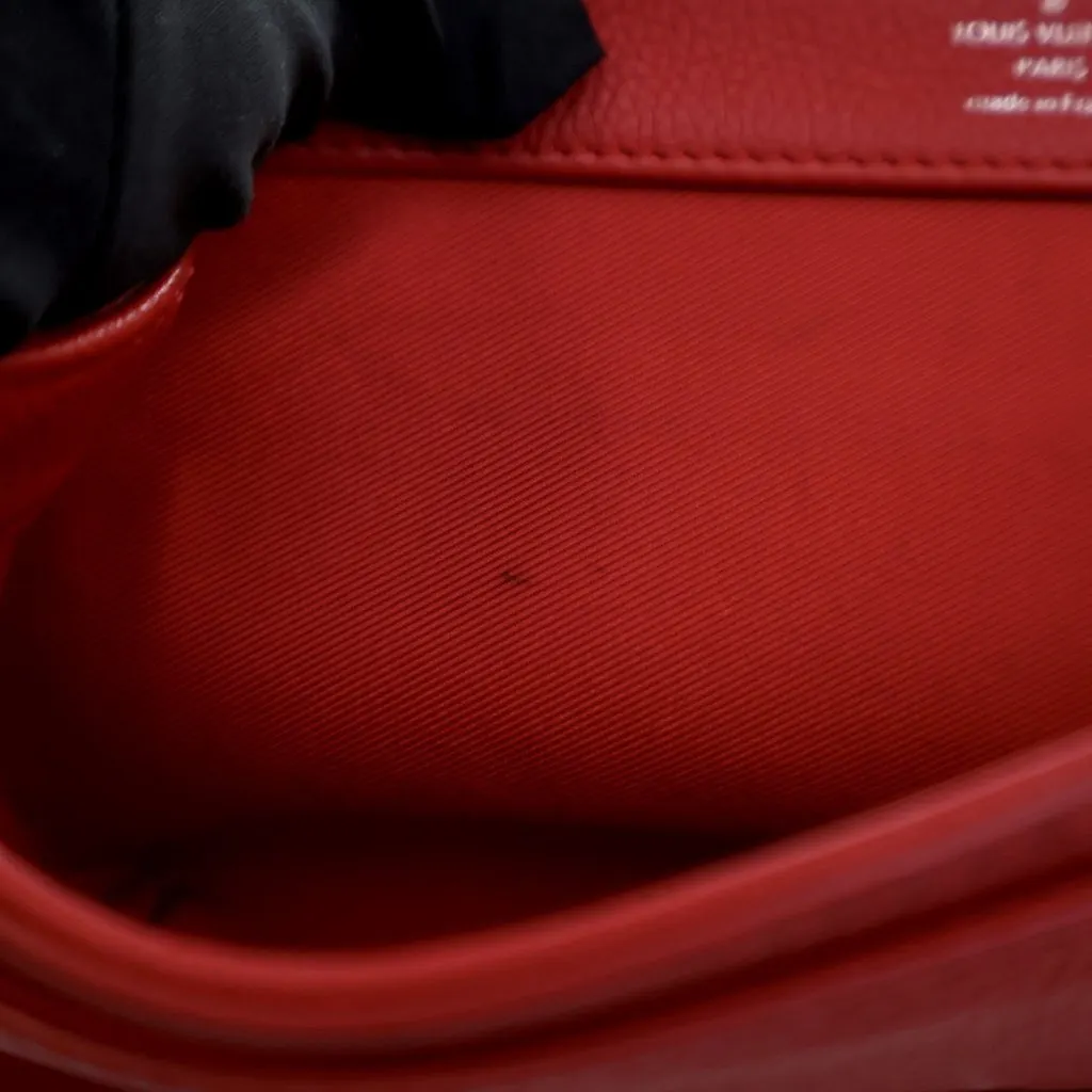 Louis Vuitton Leather Lockme II BB Red Leather Very good - Box View