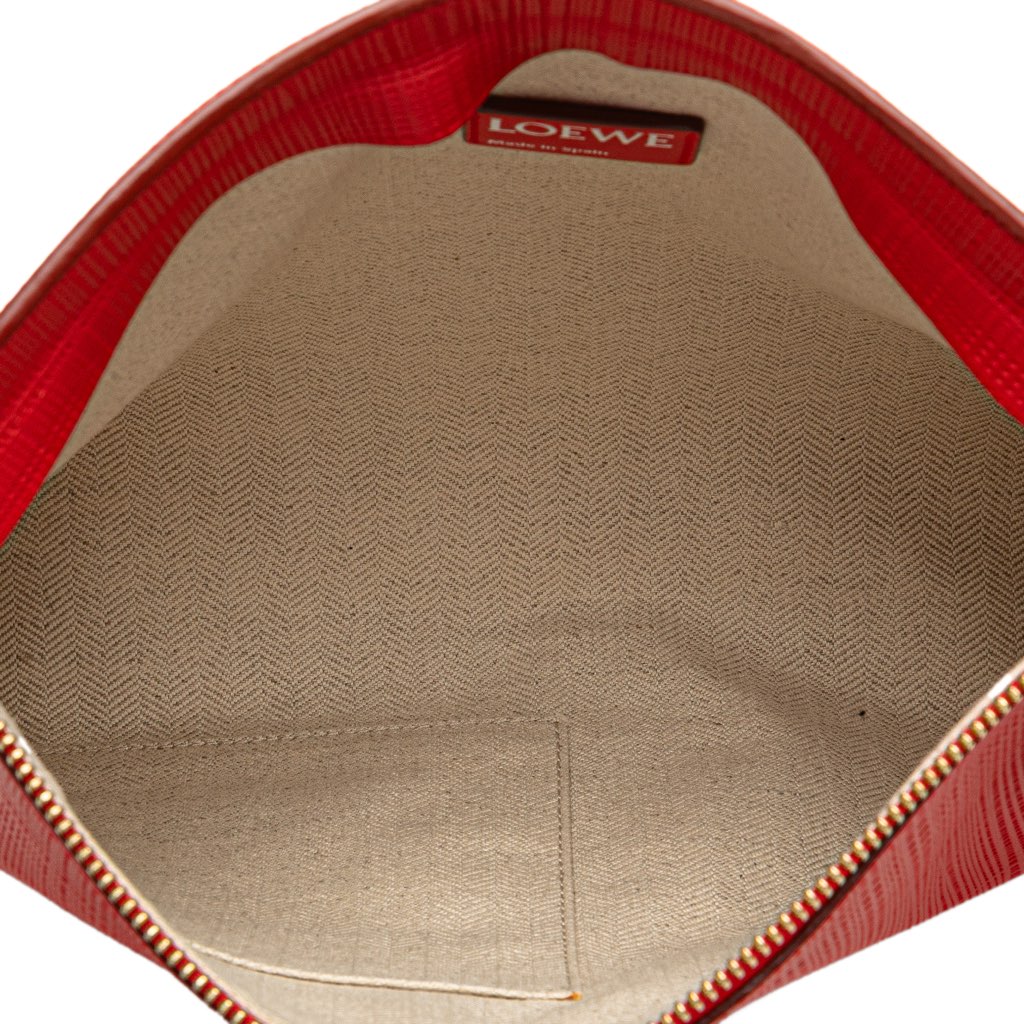 Loewe Leather Anagram T Clutch - 4