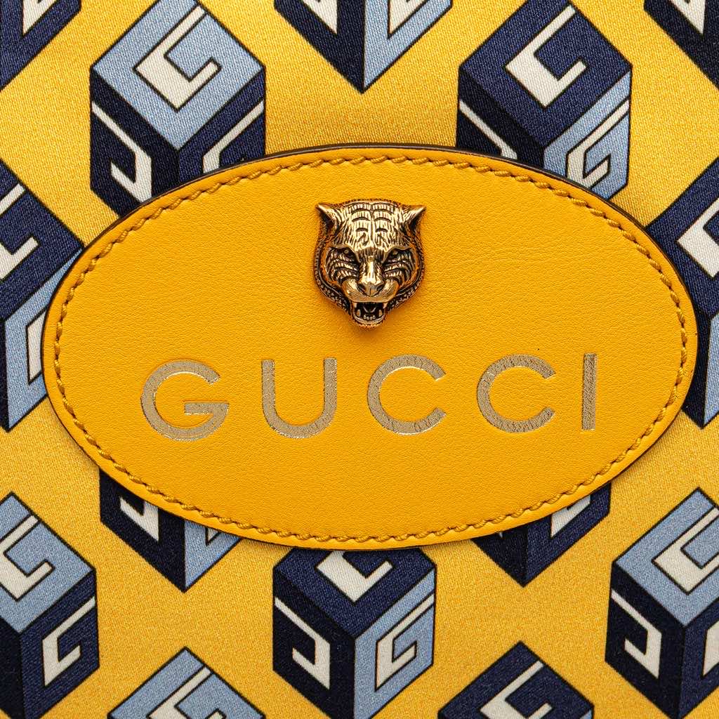 Gucci GG Cotton Wallpaper Neo Vintage Drawstring Backpack - Image 10