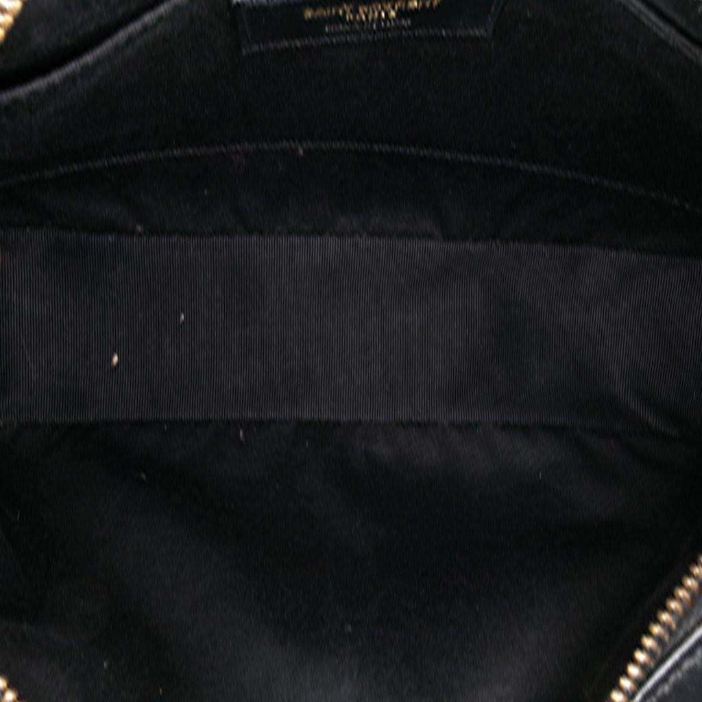 Saint Laurent Medium Suede Leopard Print Lou Camera Bag - 4