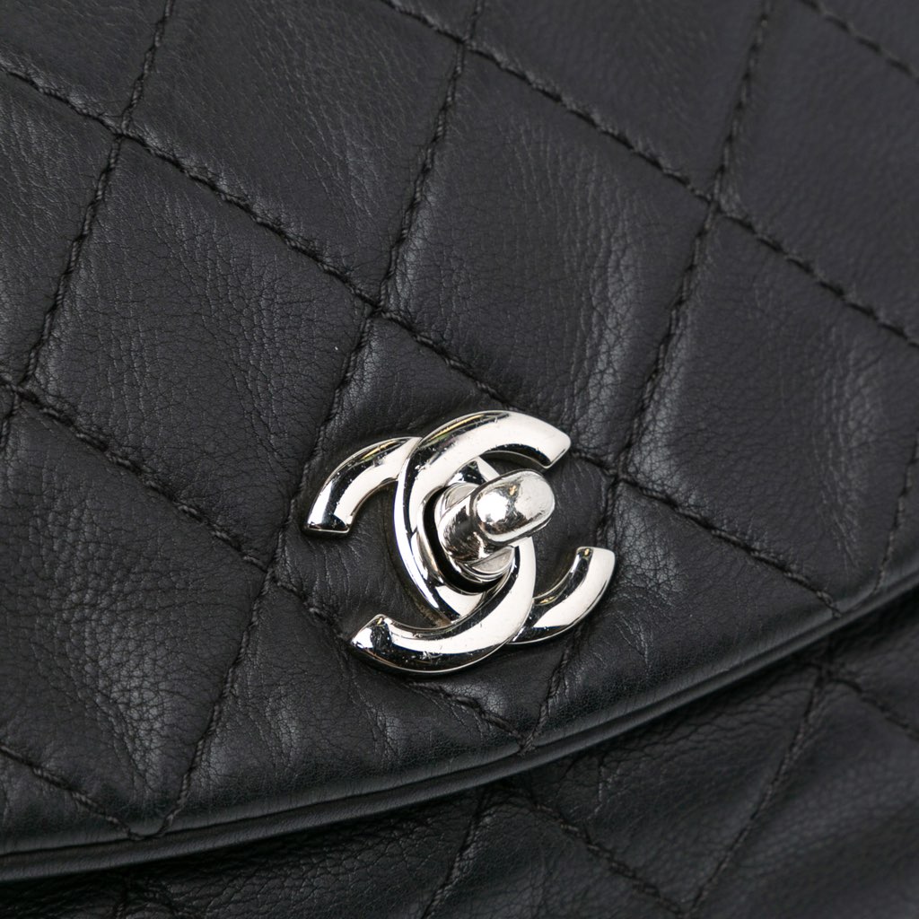 Chanel Quilted Calfskin Curvy Flap - 5