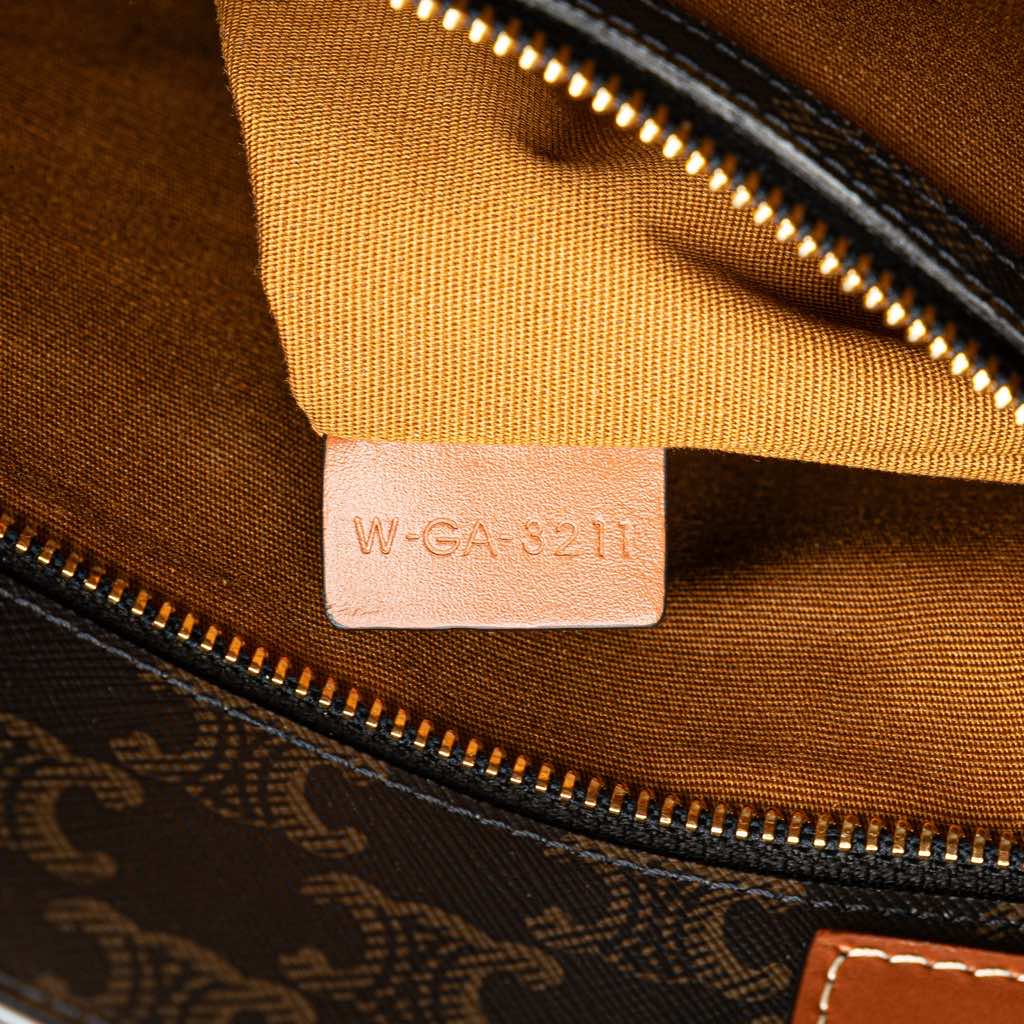 Celine Small Triomphe Coated Canvas Vertical Cabas Tote - Side view