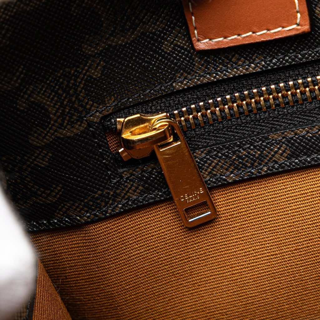 Celine Small Triomphe Coated Canvas Vertical Cabas Tote - Detail 2