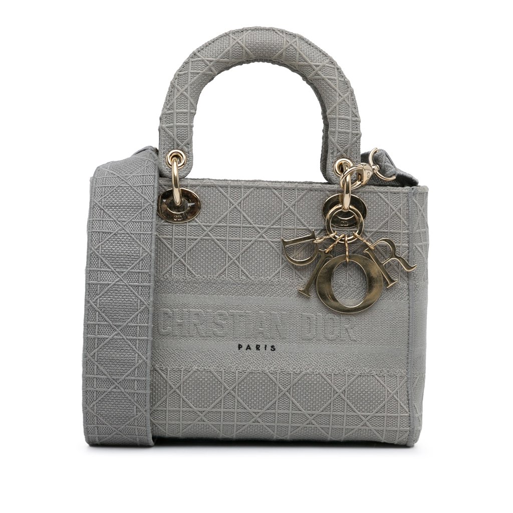 Dior Medium Canvas Cannage Lady D Lite