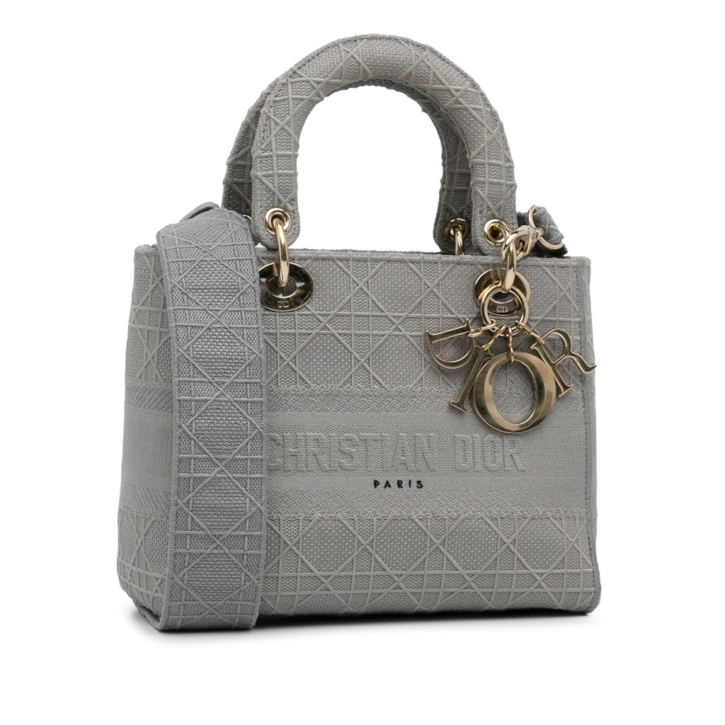 Dior Medium Canvas Cannage Lady D Lite - 2