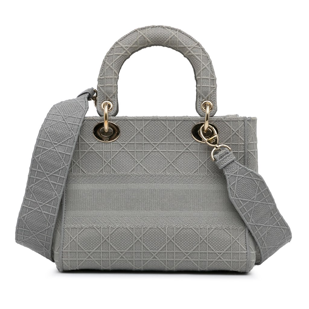 Dior Medium Canvas Cannage Lady D Lite - 4
