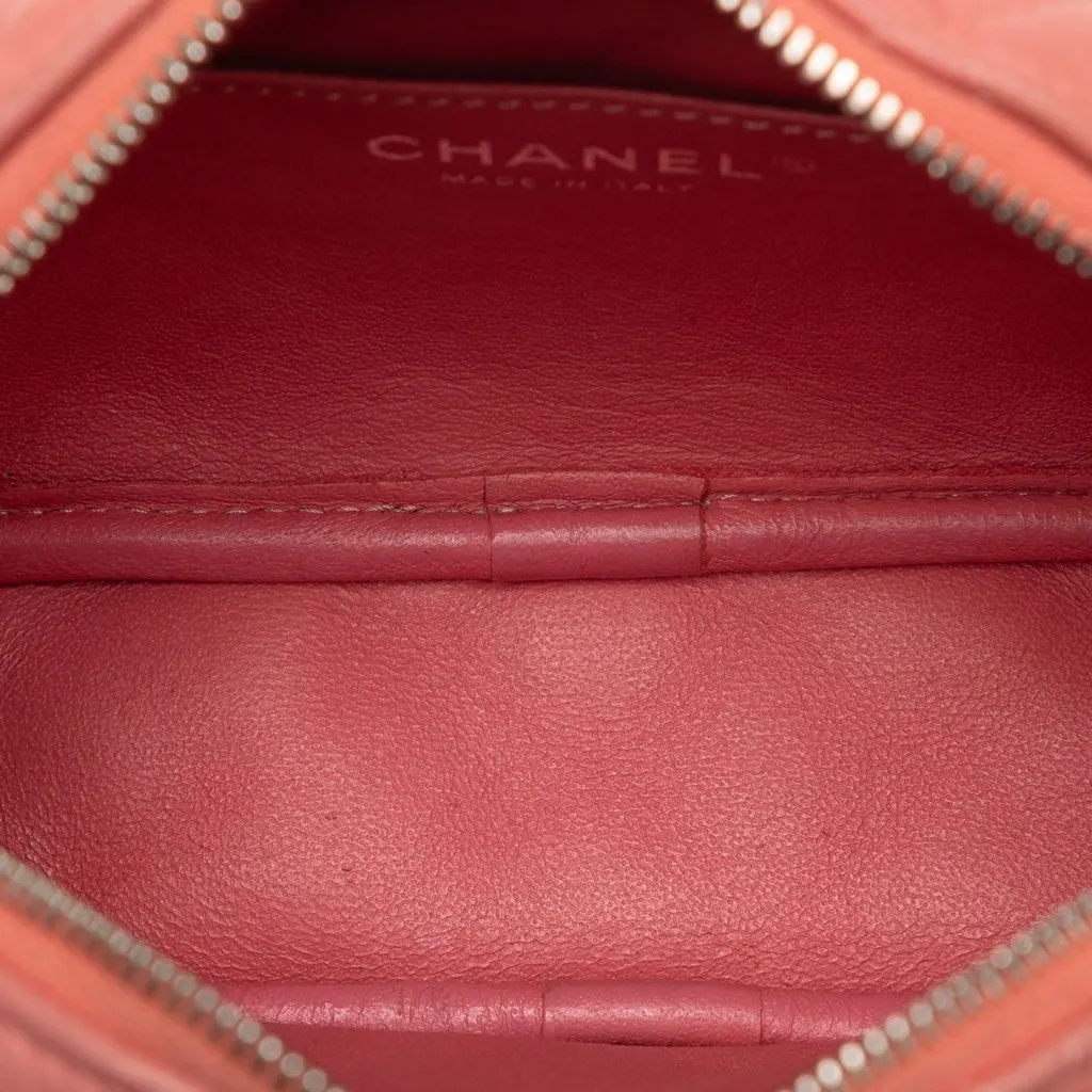 Chanel Mini Lambskin Camera Case Pink Leather Good - Box View
