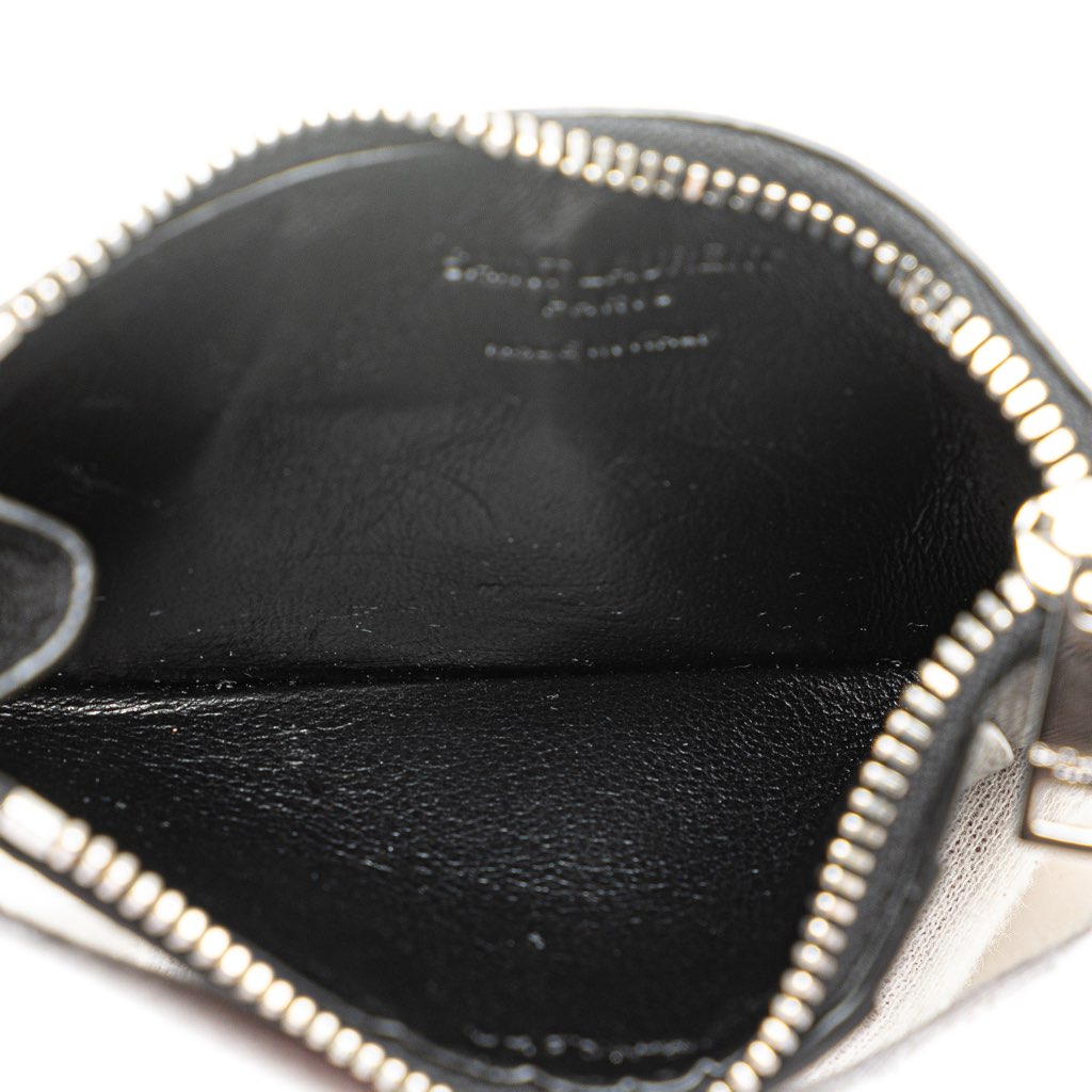 Saint Laurent Grain de Poudre Fragments Zipped Card Case - 4