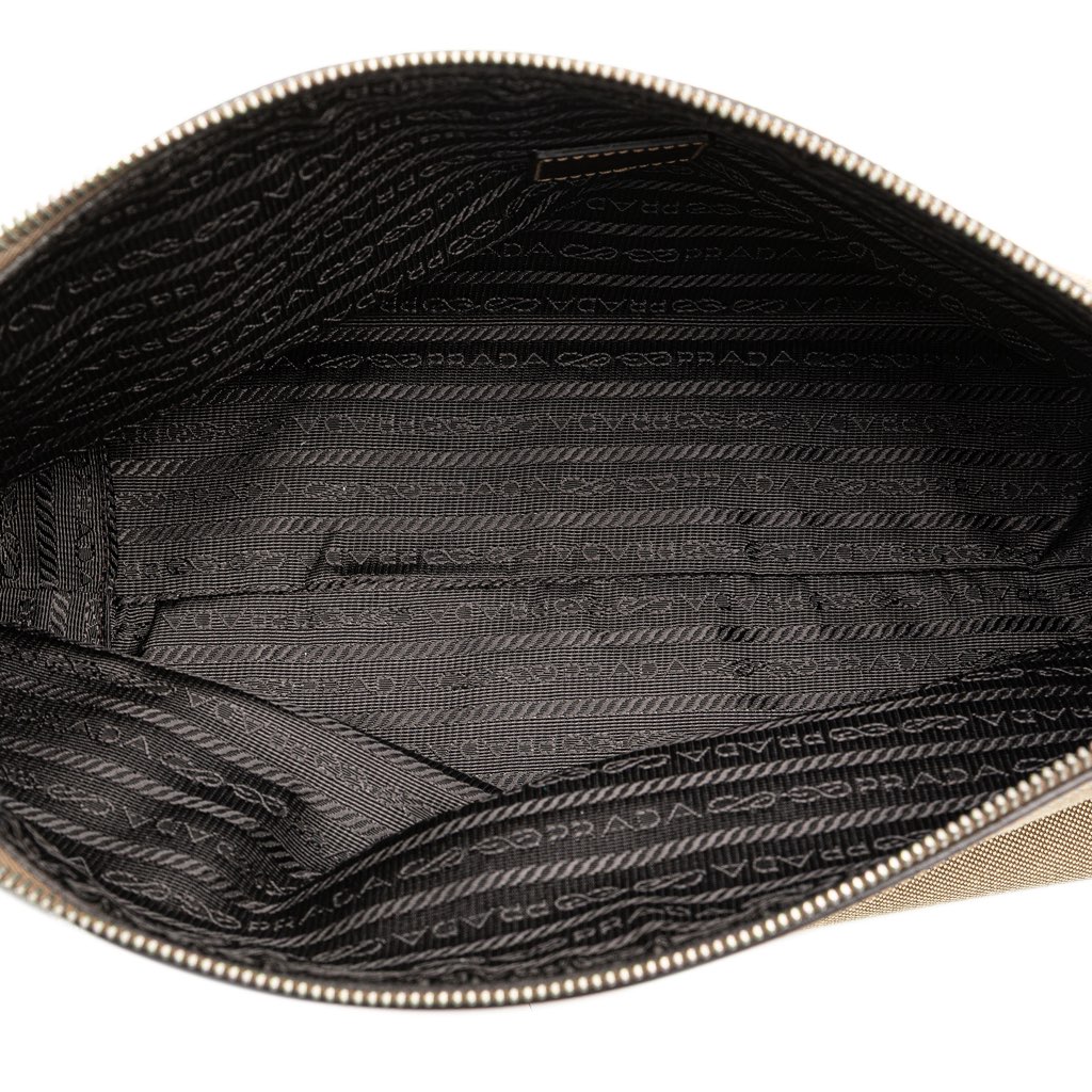 Prada Canvas Canapa Logo Pouch - 4