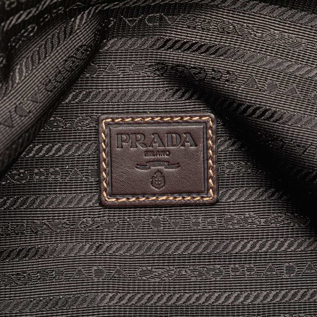 Prada Canvas Canapa Logo Pouch - Side view