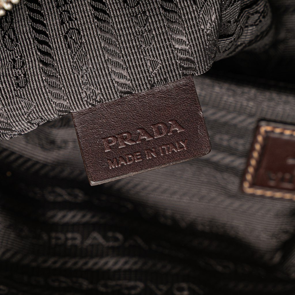Prada Canvas Canapa Logo Pouch - Detail 1