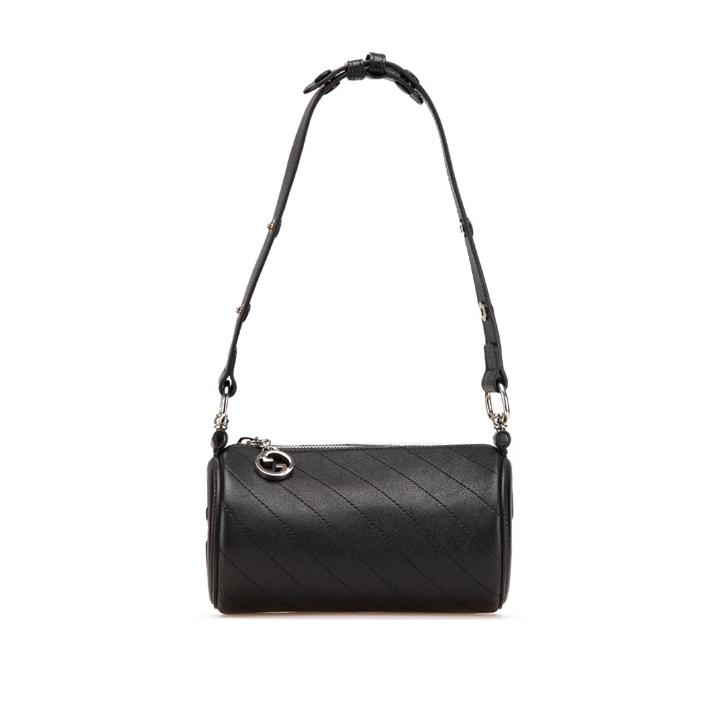 Gucci Mini Leather Blondie Barrel Shoulder Bag