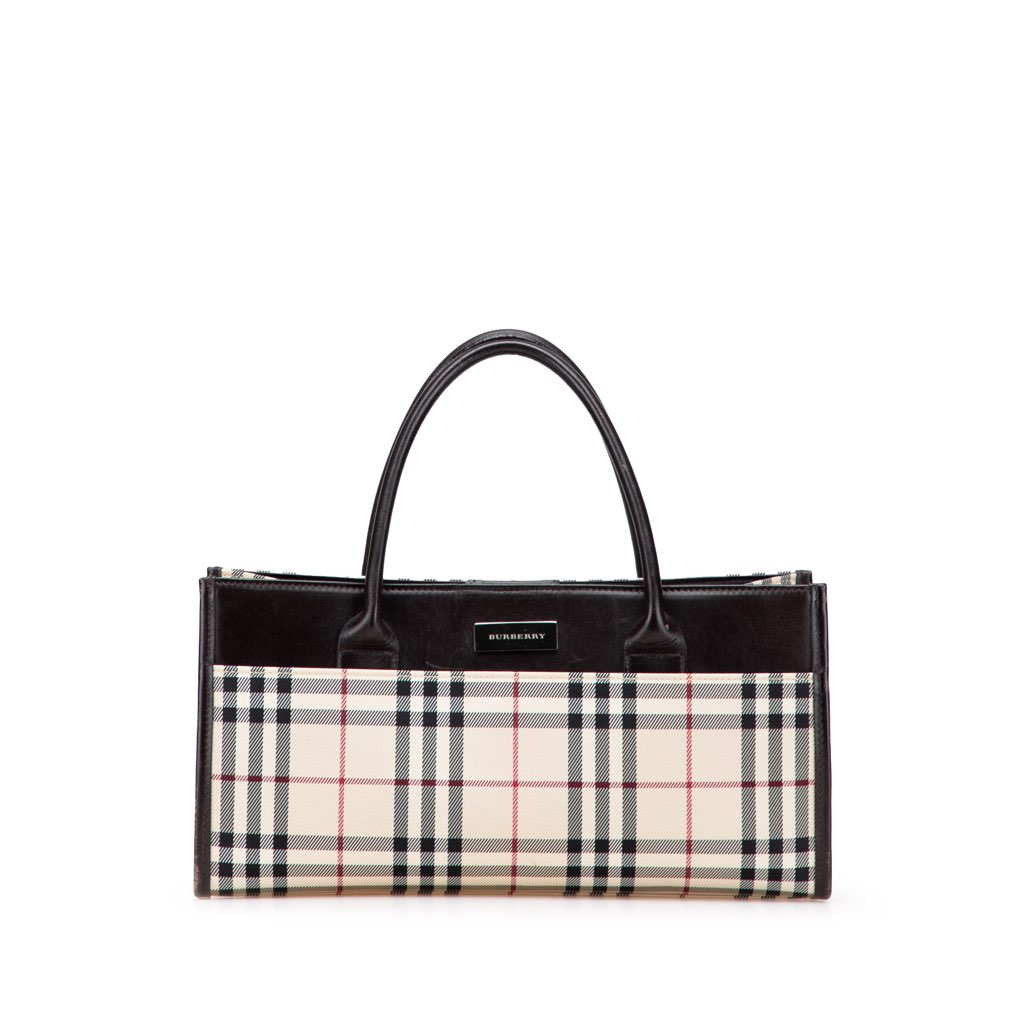 Burberry House Check Canvas Handbag