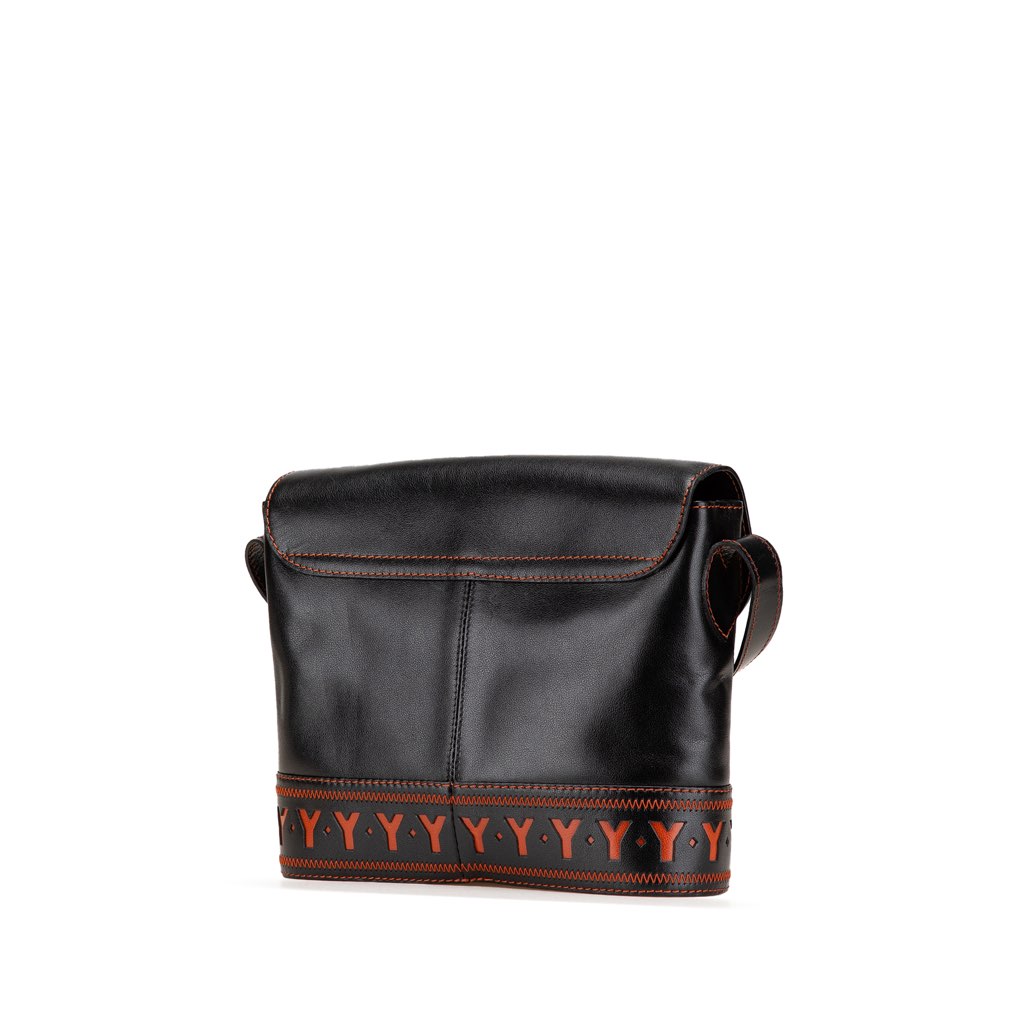 Yves Saint Laurent Leather Shoulder Bag - Back view