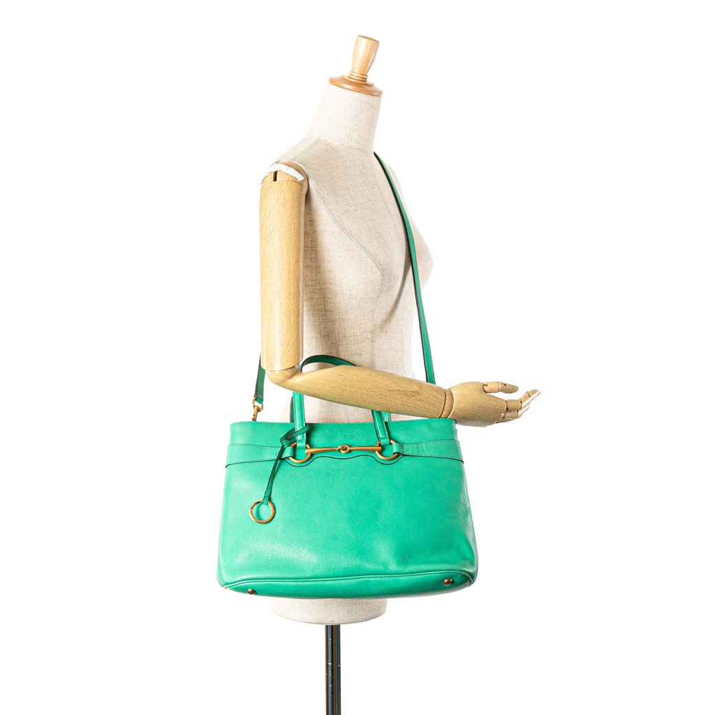 Gucci Leather Bright Bit Satchel - Image 13