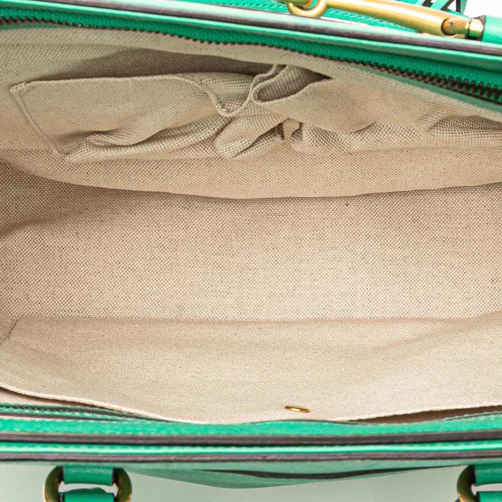 Gucci Leather Bright Bit Satchel - 4