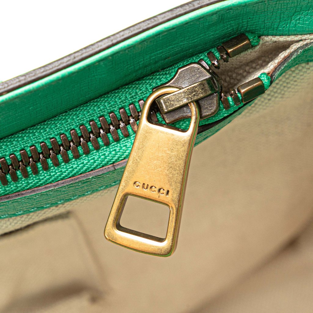 Gucci Leather Bright Bit Satchel - Image 10