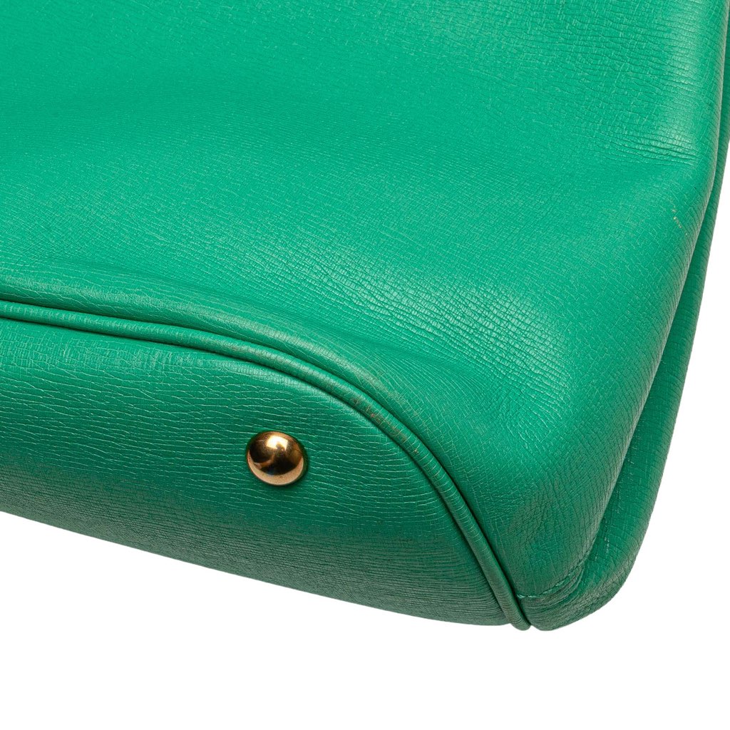 Gucci Leather Bright Bit Satchel - Image 12