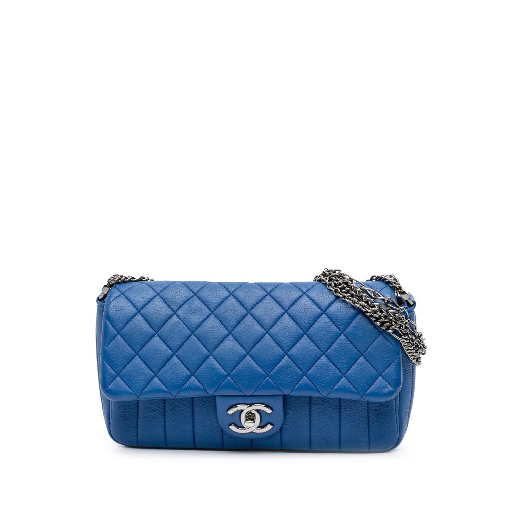 Chanel CC Quilted Calfskin Multi Chain Flap