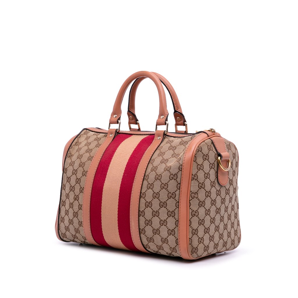 Gucci GG Canvas Web Joy Boston Bag - 2