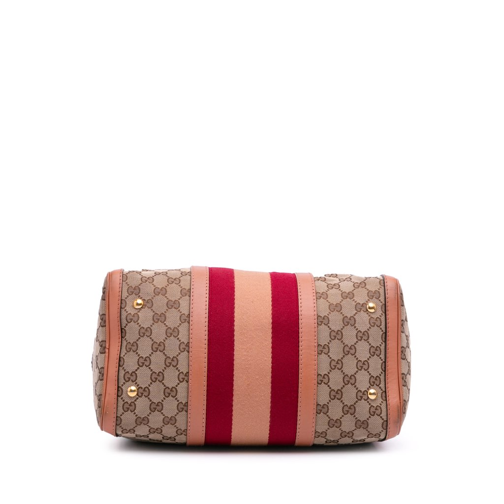 Gucci GG Canvas Web Joy Boston Bag - 3