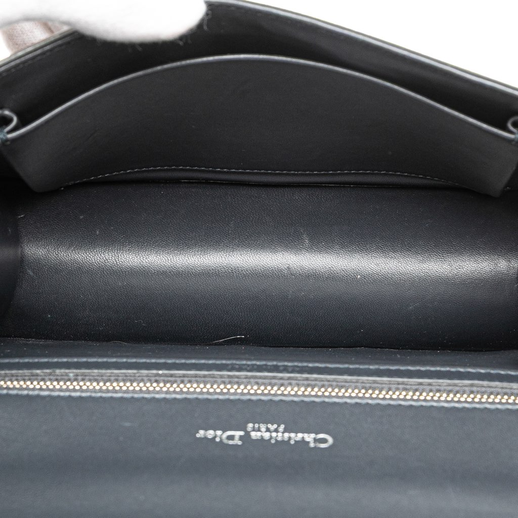 Dior Medium Metallic Patent Microcannage Diorama Flap - 4