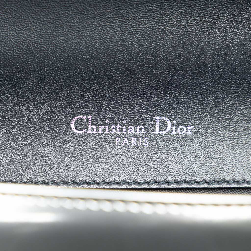 Dior Medium Metallic Patent Microcannage Diorama Flap - 5