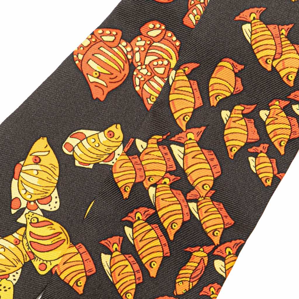 Hermès Rencontre Oceane Silk Twilly Scarf - Back view